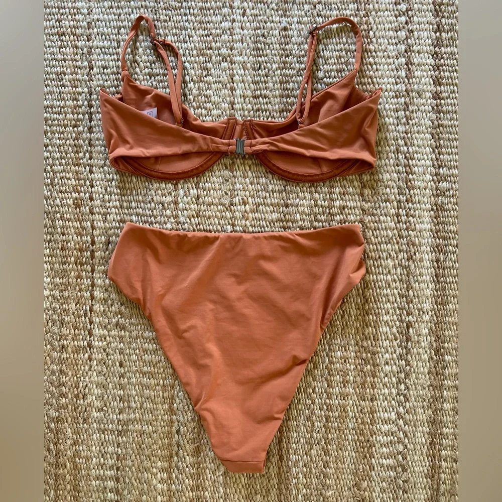 Haight Two Piece Burnt Orange Bikini size M - Picture 2 of 5